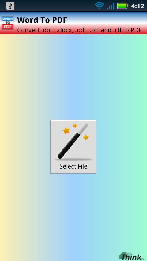 Android application Word To PDF (No Advertising) screenshort