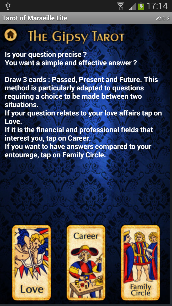 Tarot of Marseille Lite Screen 3