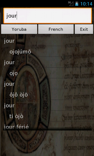 Yoruba French Dictionary