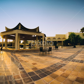 Pool Side Sunset  by Naser Eid - Landscapes Sunsets & Sunrises