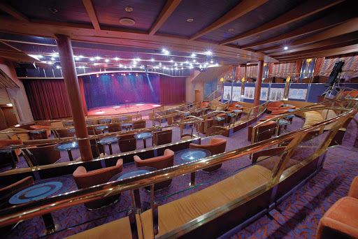 Silver_Cloud_Show_Lounge - Every seat in Silver Cloud's Show Lounge has a clear view of the stage and movie screens.