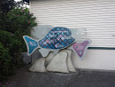 Muckleshoot Tribe Salmon Sculpture