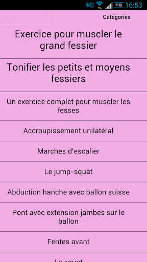 Exercices fessiers