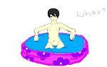 My failure attempt at Haru in a inflatable babby pool.
