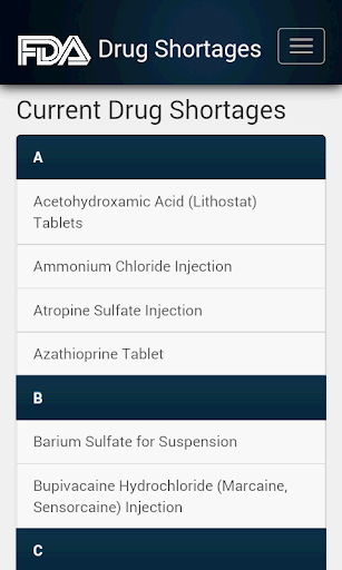 【免費醫療App】Drug Shortages-APP點子