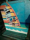 Windsurfing Bus Stop Mural