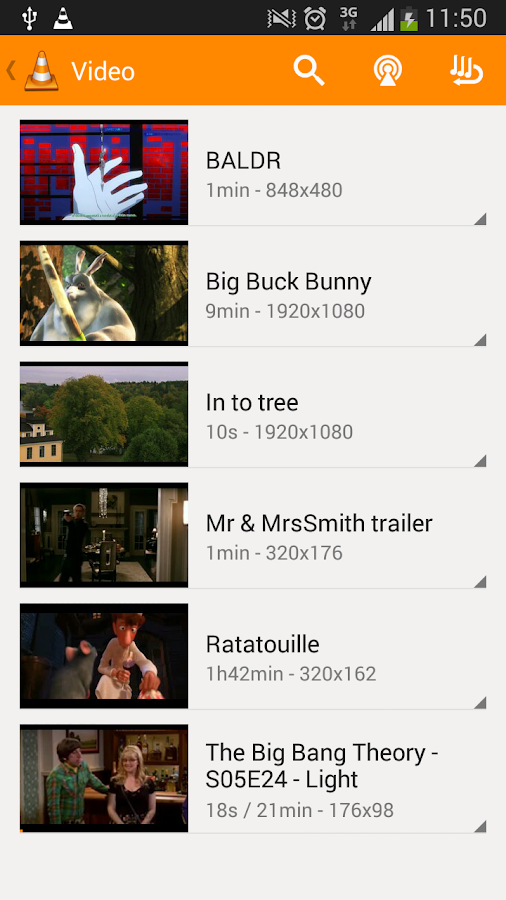   VLC for Android beta- tangkapan layar 