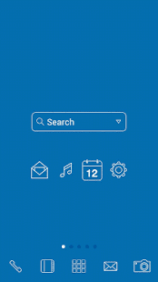 Free Download Simple_blue LINELauncher theme APK