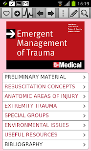 Android application Emergent Management of Trauma screenshot