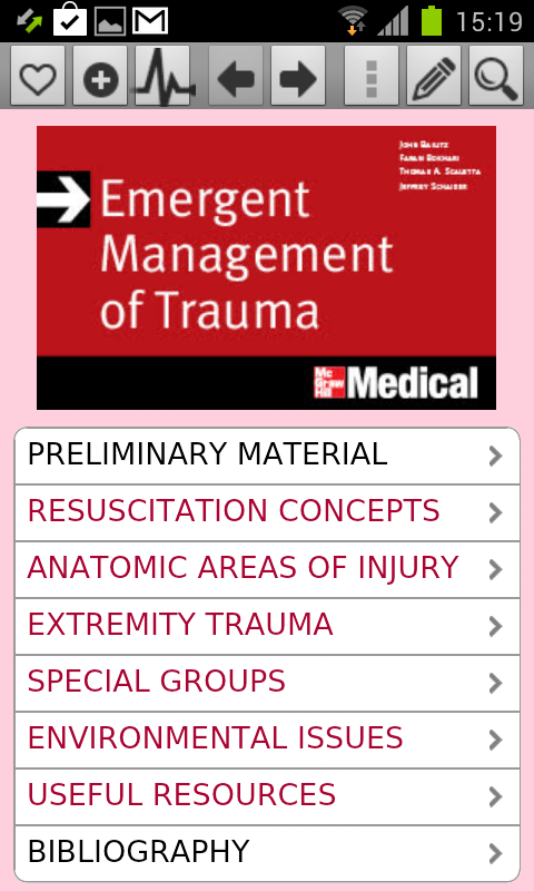 Emergent Management of Trauma Screen 1