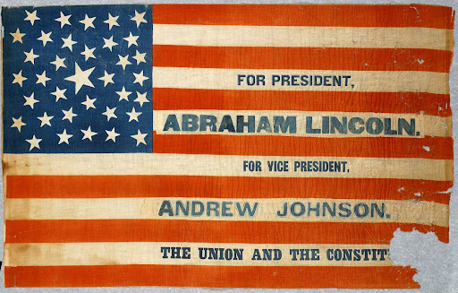 Abraham Lincoln campaign flag