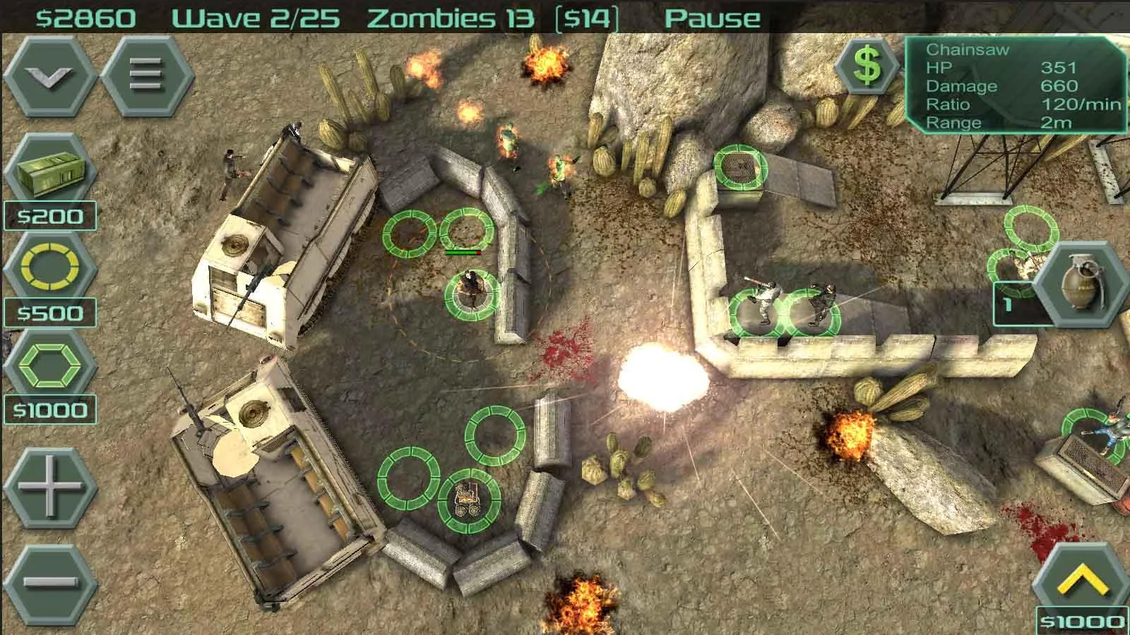  Zombie Defense: captura de tela 