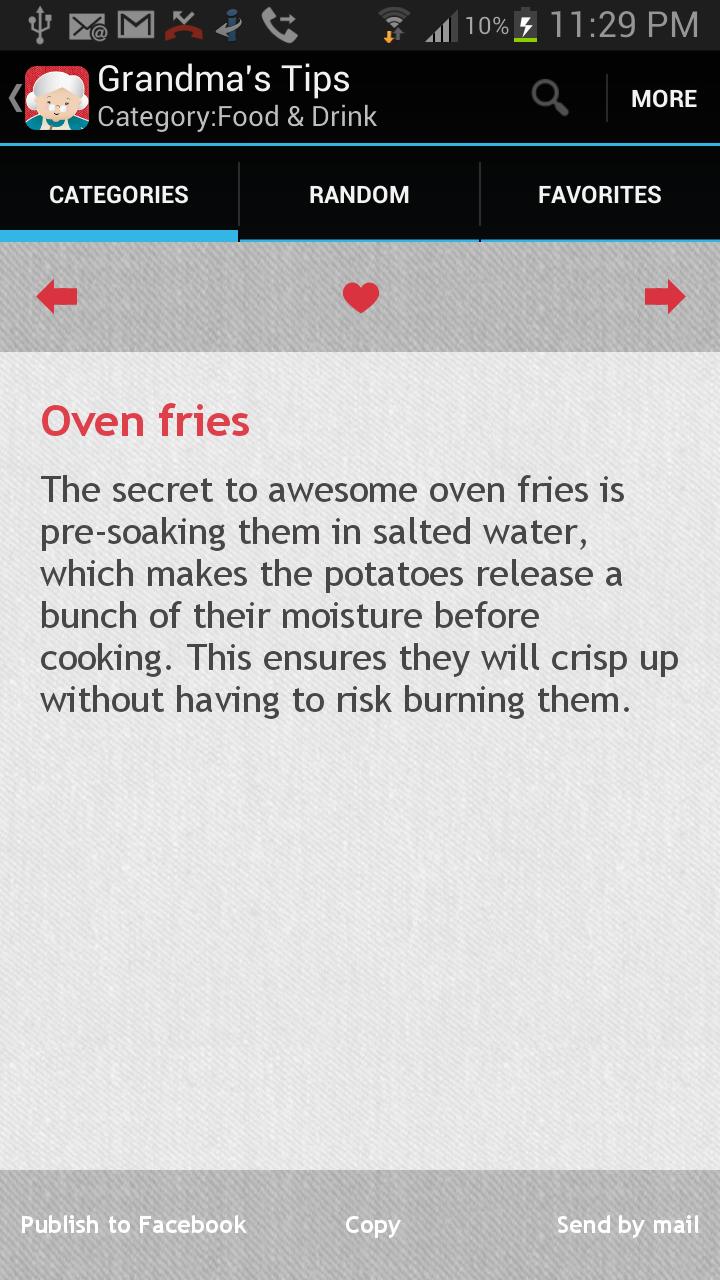 Grandmas Tips Screen 3