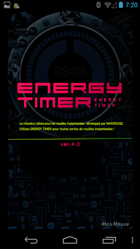 Energy Timer French English