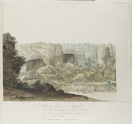 Gedeelte van Latomies grotten bij Syracuse