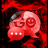 GO SMS Pro Theme Red Smoke mobile app icon