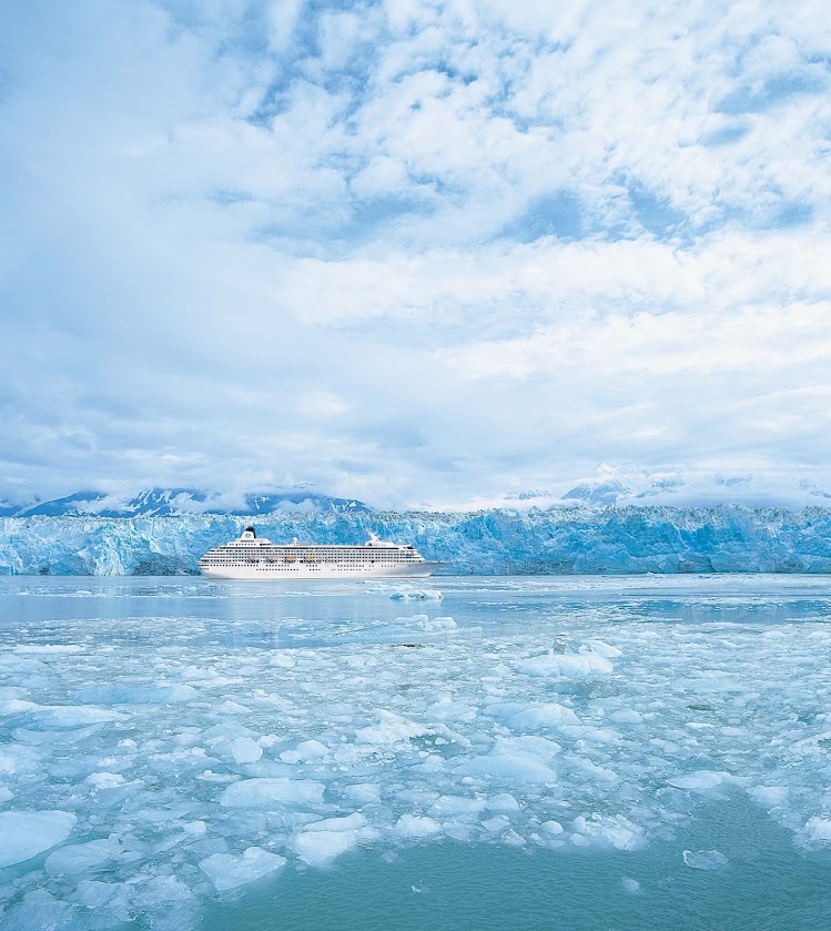 Sail by Alaska's beautiful Hubbard Glacier aboard Crystal Symphony.