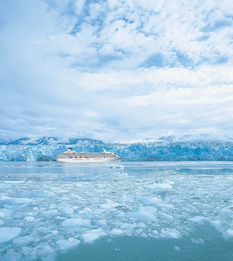 Sail by Alaska's beautiful Hubbard Glacier aboard Crystal Symphony.