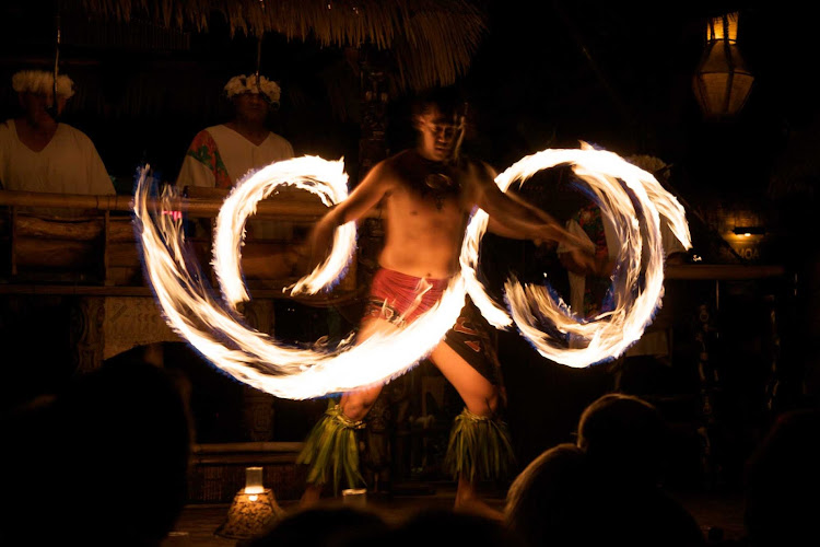 A Polynesian fire dance at Mai-Kai in Fort Lauderdale.