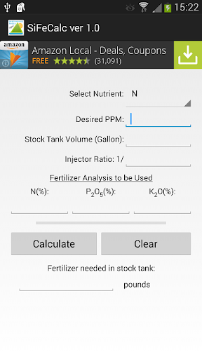 Simple Fertilizer Calculator