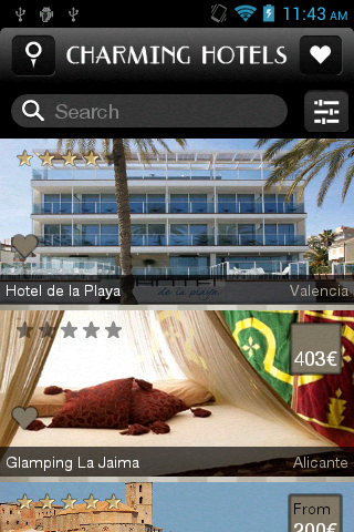 Charming Hotels App