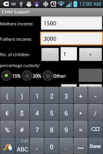 Child Support Calculator Screenshots 2