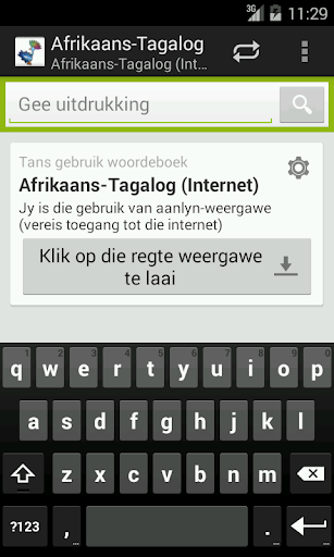 Afrikaans-Tagalog Dictionary