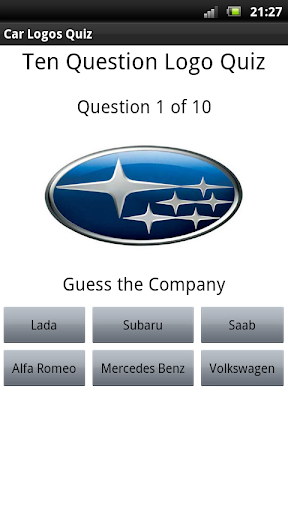 Car Logos Quiz