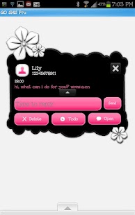 How to install GO SMS - Pink Dot Flower patch 1.1 apk for bluestacks