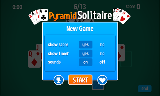 Pyramid Solitaire HD card game