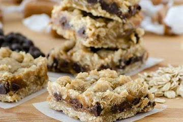 Oatmeal Chocolate and Caramel Bars