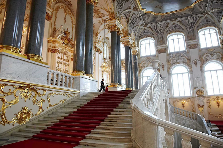 The grand Hermitage Museum, included on Royal Caribbean's shore excursions in St. Petersburg, Russia.