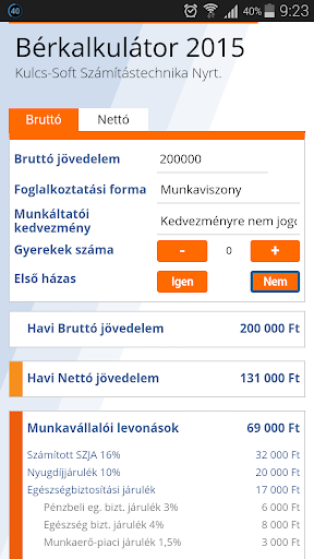 【免費商業App】Bérkalkulátor 2015-APP點子