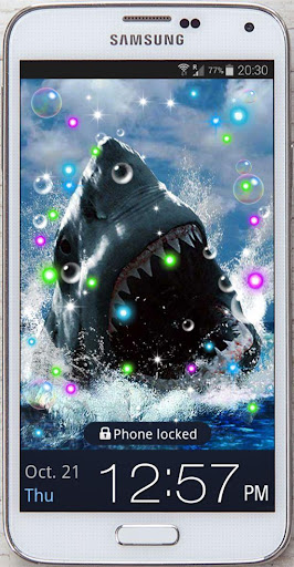 Shark Danger HD live wallpaper