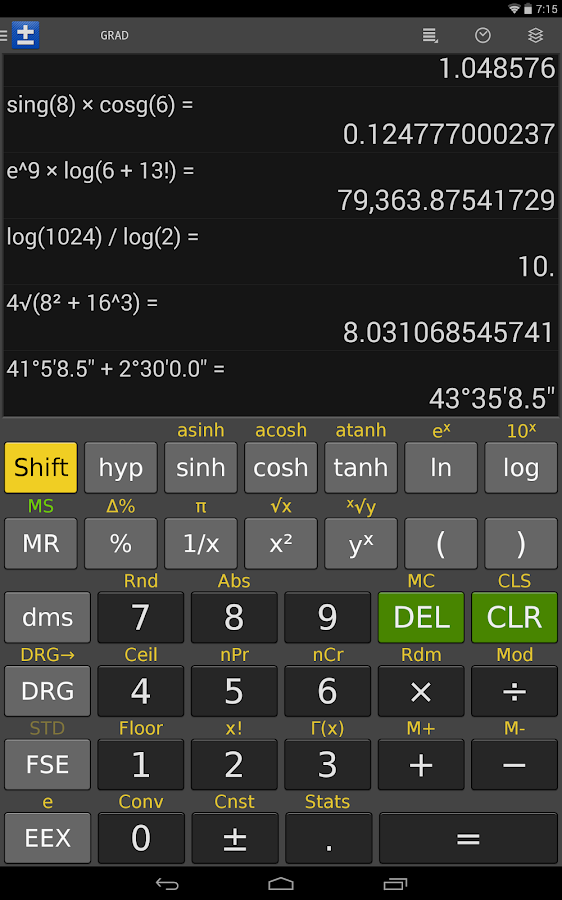 Scientific Calculator FREE screenshot