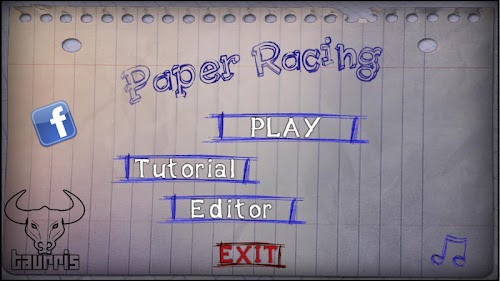 Android application Paper Racing Cars screenshort