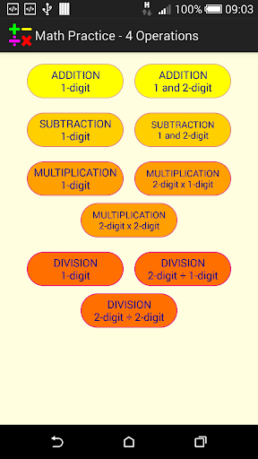 Math Practice - 4 Operations