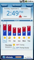 WeatherBug Time & Temp widget