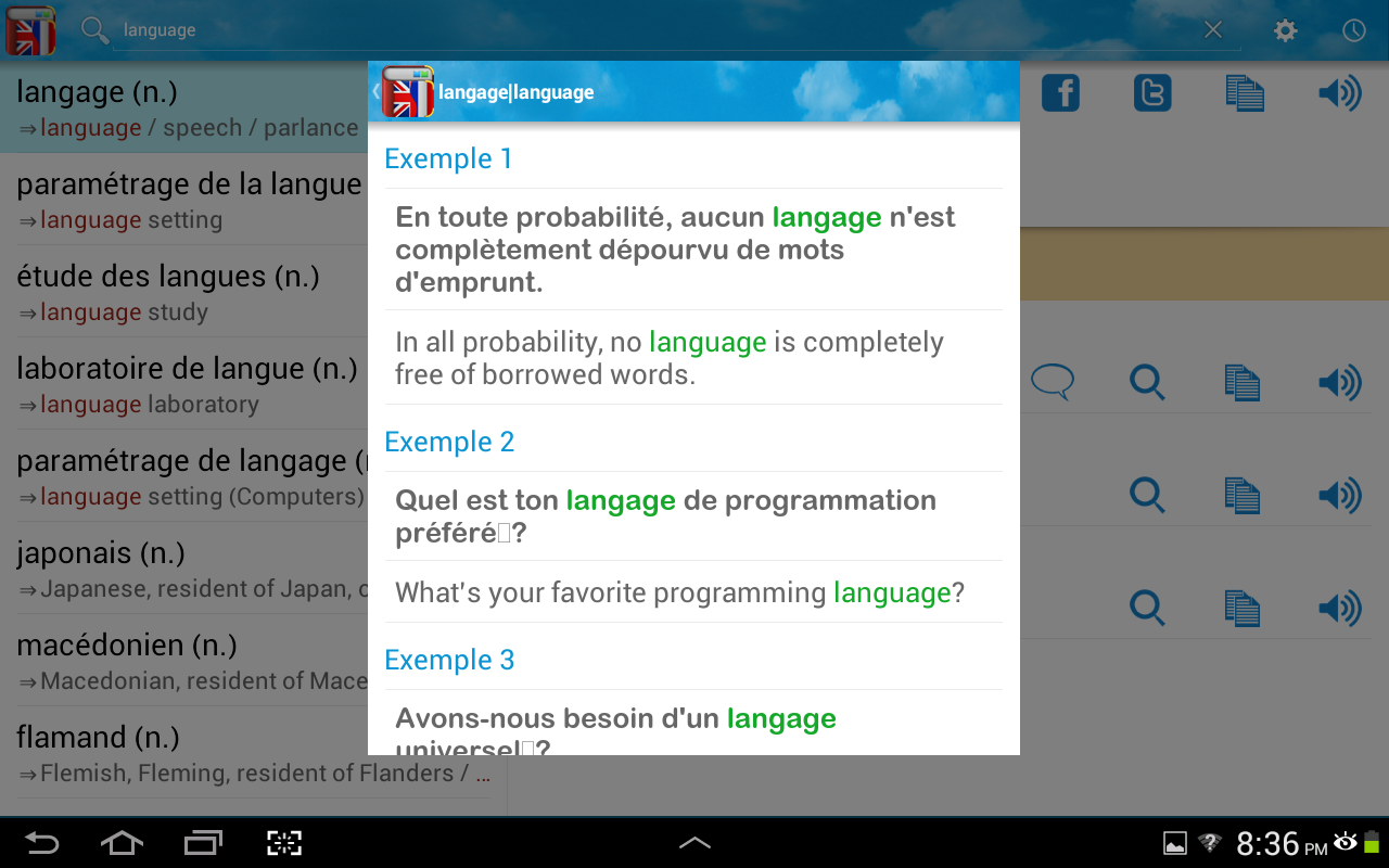 Dictionnaire Anglais Français Applications Android sur Google Play