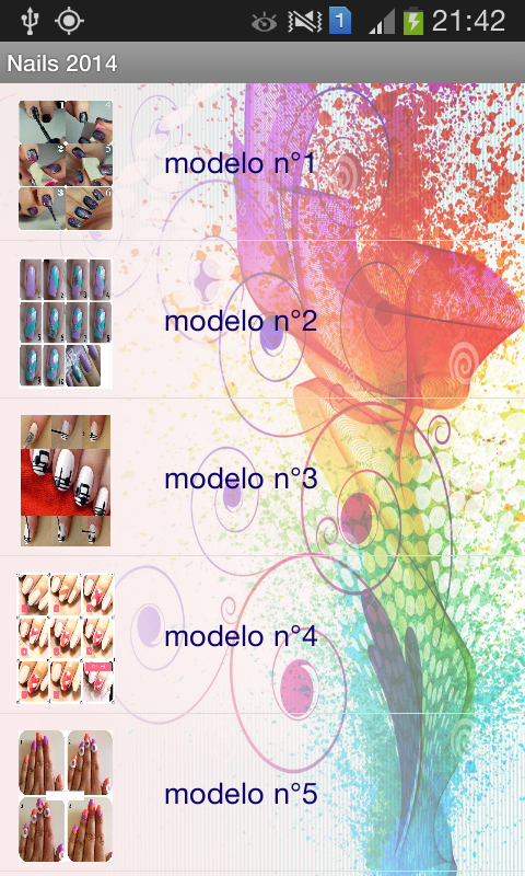 Android application Nails Collection screenshort