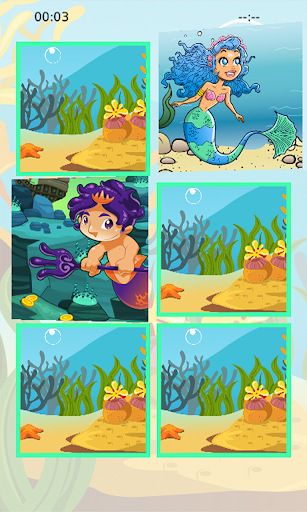 【免費解謎App】Little Mermaid Memory Puzzle-APP點子