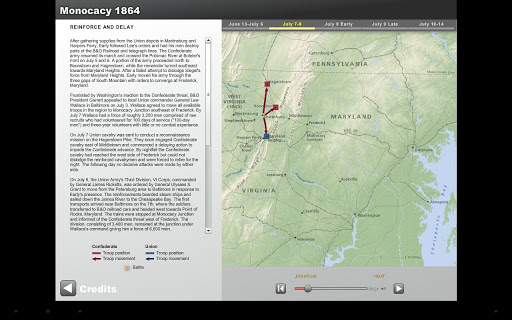 Monocacy Battle Map