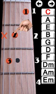  Belajar Guitar Chords- gambar mini tangkapan layar 
