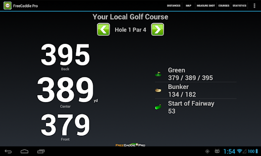 Golf GPS Scorecard