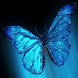 Azure Butterfly With Shimmer