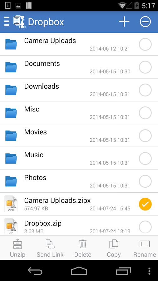   WinZip – Zip UnZip Tool: captura de tela 