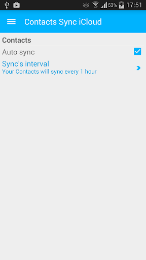 Contacts iCloud Sync