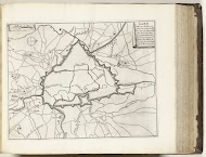 Plattegrond van Gent, ca. 1693-1696