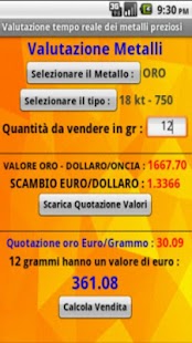 Free Quotazione Metalli Preziosi APK for Android