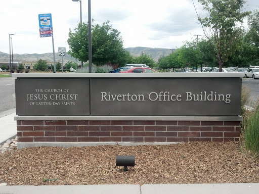 LDS Church Riverton Office Bldg Road Sign